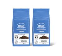 by Amazon Coffee Beans Decaffeinated, Light Roast, 2 Kg (2 Packs of 1 Kg), Rainforest Alliance Certified