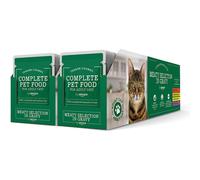 by Amazon Complete Food for Adult Cats, Meat Selection In Gravy, 4.8 kg (48 Packs of 100g) (Previously Lifelong)