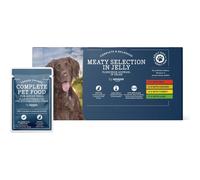 by Amazon Complete Food for Adult Dogs, Meat Selection In Jelly, 4.8 kg (48 Packs of 100g)