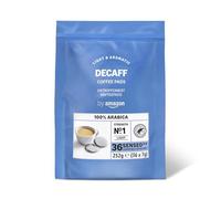 by Amazon Decaf 100% Arabica Coffee Pods, Suitable for Senseo Machines, Medium Roast, Pack of 36, Pack of 1