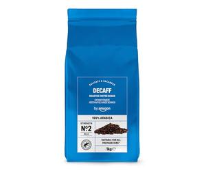by Amazon Decaff Coffee Beans, 100% Arabica Strength No. 2 - Mild, 1kg