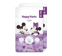 by Amazon Disney Nappy Pants, Size 6 (15+ kg), 120 Count (2 Packs of 60), White, Monthly Pack (Previously a Mama Bear brand, same product)
