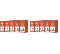 by Amazon Espresso Aluminium Coffee Capsules Compatible with Nespresso, Light Roast, 100 Count (10 Packs of 20) - Rainforest Alliance Certified