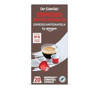 by Amazon Espresso Coffee Capsules Nespresso Compatible, 20 Count - Rainforest Alliance Certified