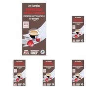 by Amazon Espresso Coffee Pods Nespresso Compatible, 20 Count - Rainforest Alliance Certified (Pack of 5)
