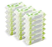 by Amazon Fresh Baby Wipes, 1080 Wipes, 18 Pack of 60, Plant-Based Wipes Without Plastic