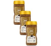 by Amazon Gold Instant Coffee, Medium Roast, 200g, Rainforest Alliance Certified (Pack of 3)
