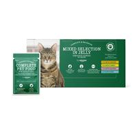 by Amazon Grain-Free Complete Food for Adult Cats, Mixed Selection In Jelly, 4.8 kg (48 Packs of 100g)