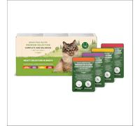 by Amazon Grain-Free Complete Wet Food for Adult Cats, Chicken, Duck, Turkey and Liver In Broth Selection, 4.76 kg (56 pouches of 85g) (Previously Lifelong)