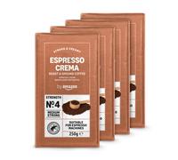 by Amazon Ground Coffee Espresso Crema Medium Roast 250 g Pack of 4 Rainfo