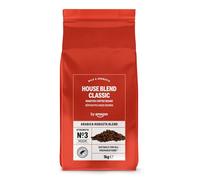 by Amazon House Blend Classic Arabica Robusta Blend Coffee Beans, Strength No. 3 - Medium, 1kg