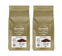 by Amazon House Blend Coffee Beans, Medium Roast, 2kg (2 Packs of 1kg), Rainforest Alliance Certified