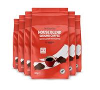 by Amazon House Blend Ground Coffee, Medium Roast, 1.36 kg (6 Packs of 227g)- Rainforest Alliance Certified