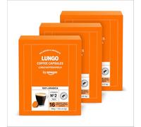 by Amazon Lungo Dolce Gusto compatible coffee capsules 48 pods (3 packs of 16)