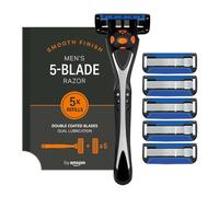 by Amazon Male 5 blade men's razor with 5 Count refill