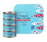 by Amazon MSC Skipjack Tuna Chunks in Tomato Sauce, 4x145g