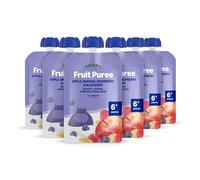 by Amazon Organic Apple, Banana, Blueberry, Raspberry Pouch - 6 x 90g - Previously Mama Bear