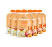 by Amazon Organic Apple, Pear, Banana, Apricot Pouch - 6 x 90g - Previously Mama Bear