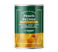 by Amazon Peach Halves In Fruit Juice, 411g