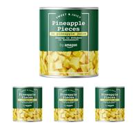 by Amazon Pineapple pieces in juice 560g Pack of 4