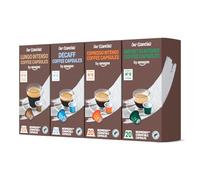 by Amazon Plastic Coffee Capsule Nespresso, Variety Pack Dark Roast- 50% Arabica 50% Robusta, 80 Count (4 Packs of 20)- Rainforest Alliance Certified