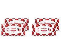 by Amazon Red Nose Day Facial Tissues, 3-ply 90 Sheets, Twin Pack (4 Pack), Lotioned tissues - on Behalf of Comic Relief