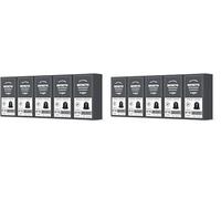 by Amazon Ristretto Aluminium Coffee Capsules Compatible with Nespresso, 100 Count (10 Packs of 20) - Rainforest Alliance Certified