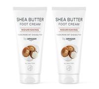 by Amazon Shea Butter Foot Cream, 98% Natural Origin, for Dry Feet, 2 x 100ml
