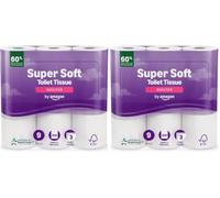 by Amazon Super Soft Toilet Tissue, 3-ply, 9 Rolls (2 Pack of 9), 200 Sheets per Roll, FSC Certified