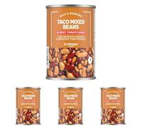 by Amazon Taco Mixed Beans In Spicy Tomato Sauce, 395g (Pack of 4)