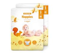 By Amazon Ultra Dry Nappies - Size 3 (4-9 kg) - With Channels- 172 Units (2 Packs x 86) (Previously a Mama Bear Brand, Same Product)