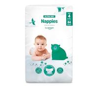 By Amazon Ultra Dry Nappies Size 4 (8-14 kg), White, 84 Pieces (1 Pack) (Formerly Under Mama Bear brand, Identical Product)