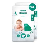 By Amazon Ultra Dry Nappies - Size 4 (8-14 kg) - With Channels- 168 Units (2 packs x 84) (Previously a Mama Bear Brand, Same Product)