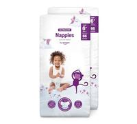 by Amazon Ultra Dry Nappies - Size 6+ (16+ kg) - 132 nappies (2 pack x 66) MULTI PACK (Previously a Mama Bear brand, same product)