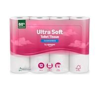 by Amazon Ultra Soft Toilet Tissue, 4-ply, 12 Rolls (1 Pack of 12), 160 Sheets per Roll