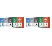 by Amazon Variety Pack, Aluminium Coffee Capsules Compatible with Nespresso, medium roast, 100 Count (10 Packs of 20) - Rainforest Alliance Certified