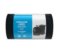 by Amazon Wheelie Bin Liners (flat top) 30 x 240 Litre