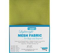 By Annie Light Weight Mesh Fabric 1 8 x 54-inch 100% Polyester Apple Green, Acrylic, Multicoloured, 0.09 x 7.4 x 9.4 cm