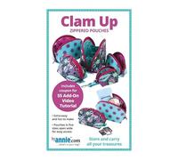 by Annie Sewing Pattern Clam Up Zippered Pouches