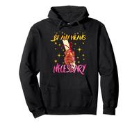 By Any Means Necessary Graduation HBCU Educated Black Girl Pullover Hoodie