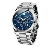 BY BENYAR Men's Watch UK Wristwatches for Men Easy-to-Read Watches Men Luxury Waterproof Chronograph Sliver/Gold/Blue/Black Leather/Stainless Birthday/Christmas/Fathers Day Gift