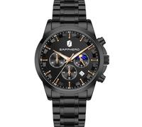 BY BENYAR Men's Watch UK Wristwatches for Men Easy-to-Read Watches Men Luxury Waterproof for Swimming Chronograph Sliver/Gold/Blue/Black Leather/Stainless Birthday/Christmas/Fathers Day Gift