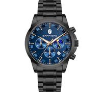 BY BENYAR Men's Watch UK Wristwatches for Men Easy-to-Read Watches Men Luxury Waterproof for Swimming Chronograph Sliver/Gold/Blue/Black Leather/Stainless Birthday/Christmas/Fathers Day Gift
