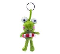 By Bers Frog Cow Bear Crochet Pendant Keyring Bag Pendant Crochet Wool Animal Funny, frog lifebuoy, 10