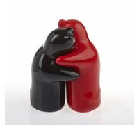 By BERS Salt and Pepper Devil Probably The World süßesten Salt Shaker, Red/black