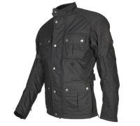 By City Men's London II Waxed Cotton Jacket - Black