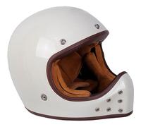 By City The Rock ECE 22.06 Motorcycle Off-Road Style Helmet - White Bone