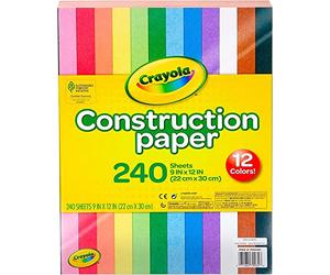 by Crayola Construction Paper Multicolor-Colored.