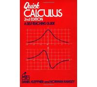By Daniel Kleppner - Quick Calculus: Short Manual of Self-instruction (Wiley Self-Teaching Guides) (2nd (second) edition)
