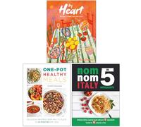 By Heart, One Pot Healthy Meals & Nom Nom Italy In 5 Ingredients 3 Books Collection Set